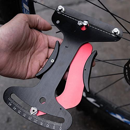 DONGKER Medidor de Tensión de Radios, 7075 Aleación de Aluminio Tensiómetro de Ajuste de Llanta de Bicicleta de Montaña,para Rueda de Bicicleta de Carretera MTB