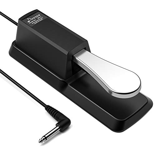 Donner - Pedal de sostenido universal de tipo piano para teclado