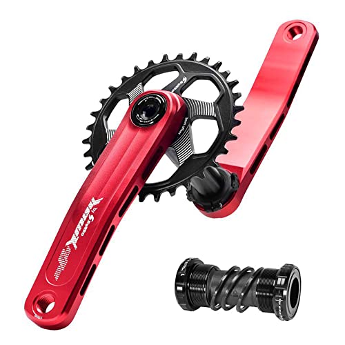 Doorslay Juego de bielas de Bicicleta de montaña 170mm MTB Juego de bielas de Bicicleta con Soporte Inferior y Plato 30T / 32T / 34T / 36T / 38T
