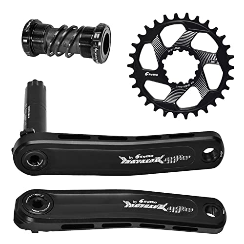 Doorslay Juego de bielas de Bicicleta de montaña 170mm MTB Juego de bielas de Bicicleta con Soporte Inferior y Plato 30T / 32T / 34T / 36T / 38T