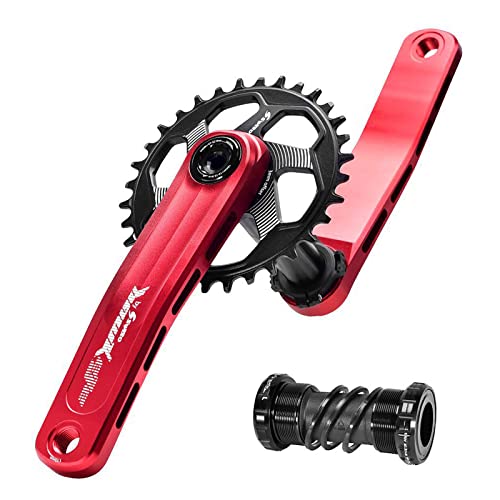 Doorslay Juego de bielas de Bicicleta de montaña 170mm MTB Juego de bielas de Bicicleta con Soporte Inferior y Plato 30T / 32T / 34T / 36T / 38T