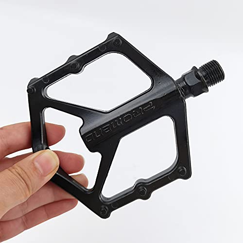 DOULEIN Pedales Bicicleta，1 par Aluminio Antideslizante Pedales Ciclismo Pedales Bicicleta montaña，para Mountain Bike BMX Pedales para Montaña