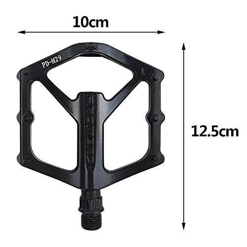 DOULEIN Pedales Bicicleta，1 par Aluminio Antideslizante Pedales Ciclismo Pedales Bicicleta montaña，para Mountain Bike BMX Pedales para Montaña