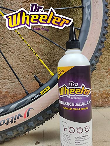 Dr. Wheeler Dr.Wheeler Bote 500ml liquido antipinchazos tubeless, Adultos Unisex, Morado