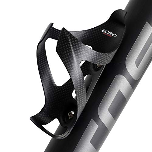 Dreamworldeu - Portabidón ligero 3K de carbono para bicicleta de montaña y de carreras, Negro n.º 3 mate.