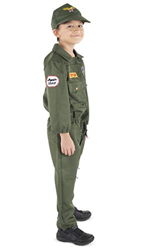 Dress Up America Disfraz de Pilotoo de la Fuerza aérea de niños