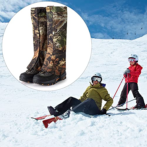 DriSubt Polainas unisex impermeables para ciclismo, para las piernas, para acampar, senderismo, botas de esquí, botas de viaje, para nieve, caza, escalada, para escalada y raquetas de nieve (L)