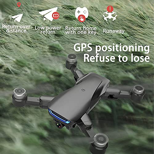 Dron con cámara 4K para Adultos, cuadricóptero RC FPV GPS con Video en Vivo WiFi 5G, Retorno automático a casa, retención de altitud, Ruta de Vuelo Personalizada, batería de 30 Minutos de duración na