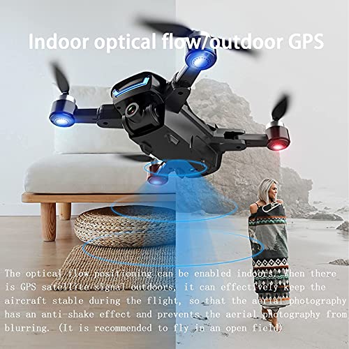Dron con cámara 4K para Adultos, cuadricóptero RC FPV GPS con Video en Vivo WiFi 5G, Retorno automático a casa, retención de altitud, Ruta de Vuelo Personalizada, batería de 30 Minutos de duración na