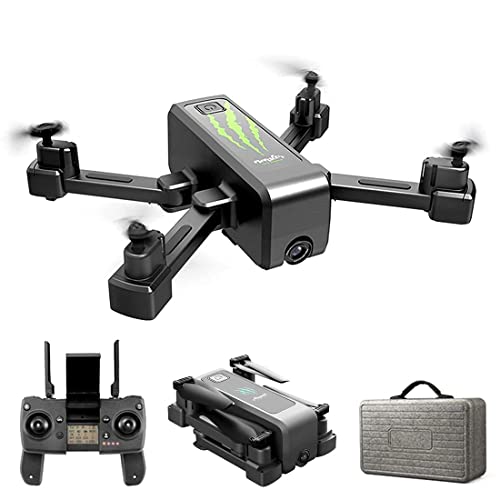 Dron GPS 5G con cámara 4K HD, cuadricóptero portátil plegable con retorno automático a casa, ruta de vuelo personalizada, sígueme, rango de control largo, drones para adultos, niños y principiantes