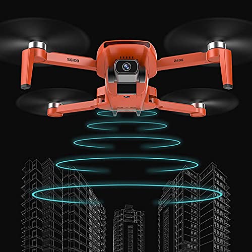 Drone, Drone con cámara, con cámara 4K HD, Posicionamiento GPS, Seguimiento Inteligente, Ruta Personalizada, Retorno de batería Baja, Modo sin Cabeza, Luz Nocturna LED, Control de teléfono m