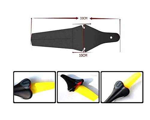 DSstyles Bicicleta guardabarros plegable Saddle Flap Fender para MTB Mountain Road Bike - Negro