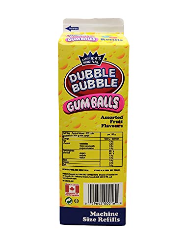 Dubble Bubble Gumball refill - Cartón reposición bolas de chicle