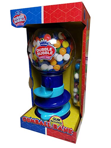 DUBBLE BUBBLE SPIRAL - Máquina de bolas de chicle con hucha, 75 g