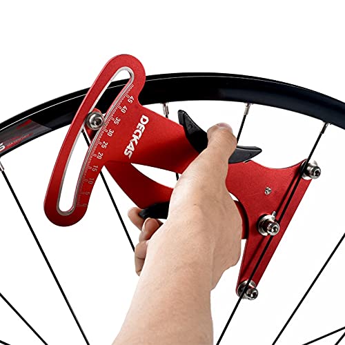 DUNRU Bici Habló TensióMetro Medidor de indicador de Bicicleta Tensiómetro Bicicleta Spoke Tension Wheel Tool Rojo Medidor TensióN Radios Bicicleta (Color : Red)