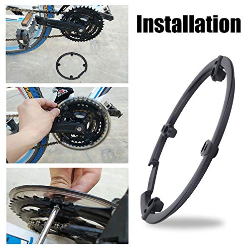 Duokon Protector de Plato de Bicicleta Keenso, Protector de Plato de Bicicleta 44T para Shimanos M430, M590, M390