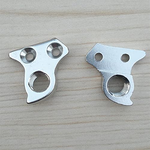 Duradera 2pc Bicycle Gear Trasero Durailleur Percha para Stevens Planet X Corratec C Tiempo MTB Bottecchia Shimano Bicicleta Marco DE Carbono Percha Fáciles de reemplazar (Color : Silver)