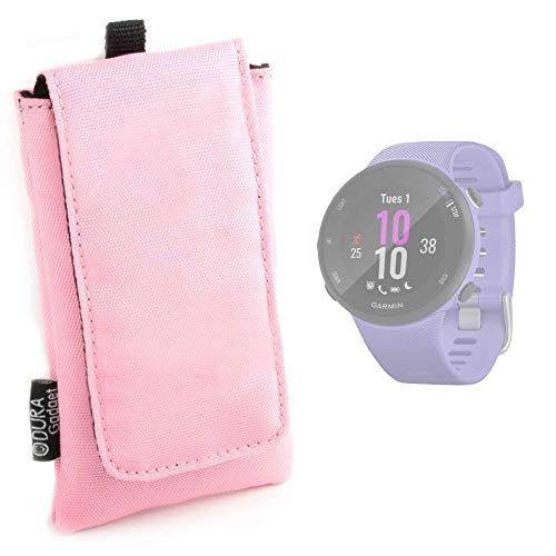 DURAGADGET Funda Acolchada Rosa para Garmin Forerunner 45S (Small), Garmin Forerunner 45S (Large), Garmin Forerunner 45 (Large) - con Motivo De Notas Musicales - ¡Impermeable!