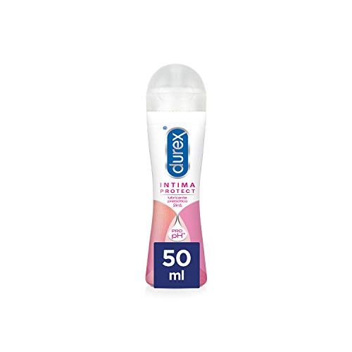 Durex Íntima Protect Lubricante Prebiótico 2In1, Fórmula Pro-Ph, Base Acuosa y Libre de Fragancias, Transparente, 50 Mililitros