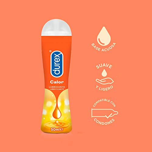 Durex Lubricante de Base Agua Efecto Calor - 50 ml