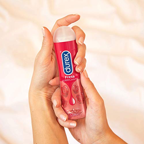 Durex Lubricante Sabor y Aroma Fresa de Base Agua - 100 ml