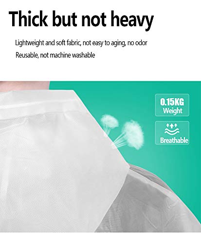 DXIA Paquete de 3 Chubasqueros Impermeable, Reutilizable Chubasquero Poncho con Mangas y Capucha, Impermeable y Transpirable para Mujer y Hombre de Camping para Senderismo Ciclismo Unisex (Blanco)