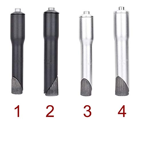 Dyda6 Extensor de vástago de horquilla para bicicleta, 22,2 mm/25,4 mm, aleación de aluminio, adaptador para bicicleta de montaña, bicicleta de carretera, MTB (25,4 mm), color negro