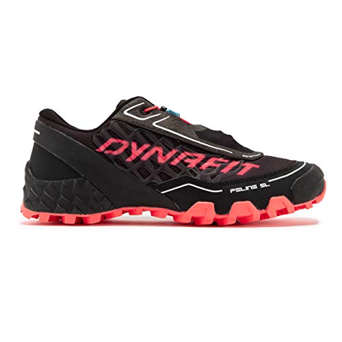 Dynafit Feline SL W, Zapatillas de Running Mujer, Black/Fluo Pink, 36.5 EU