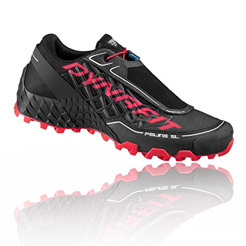 Dynafit Feline SL W, Zapatillas de Running Mujer, Black/Fluo Pink, 36.5 EU