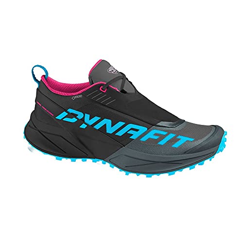 Dynafit Ultra 100 W GTX, Zapatillas de Running Mujer, Black out/Flamingo, 38.5 EU