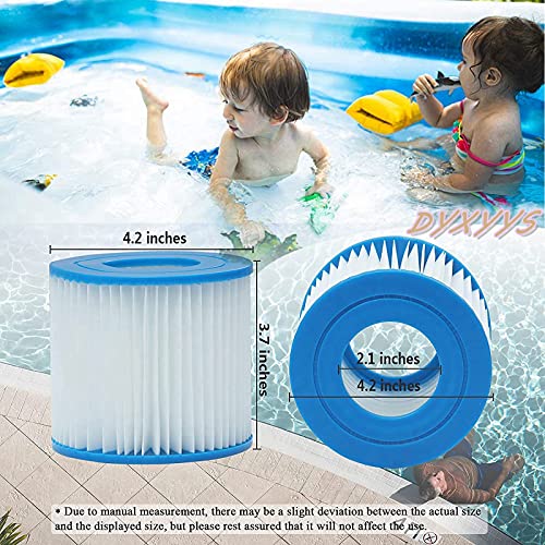 DYXYYS Para Intex tipo D, filtro de piscina Summer Waves tipo D, para bomba de filtro de piscina Bestway tipo VII, cartucho de filtro de piscina para SFS-350/600, RP-350, RP-400, RP-600, RX-600(4pcs)