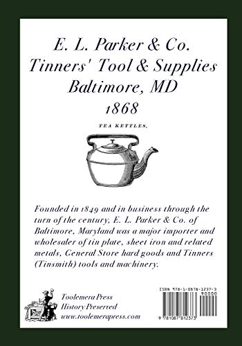 E. L. Parker & Co. Tinners' Tools & Supplies, Baltimore 1868