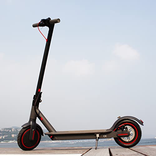 E- SCOOTER Patinete eléctrico H7 con Certificado CE para Adultos, Patín 350W, Scooter Plegable en aleación de Aluminio, 6Ah 36V, Doble Sistema de Freno y Control de Crucero,Luces,Display