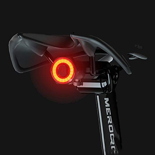 Eamplest Luz Trasera de Bicicleta Impermeable, LED Luz Bicicleta USB Recargable, 7 modos, para Bicicletas de Carretera, Bicicleta de montaña, Mochilas