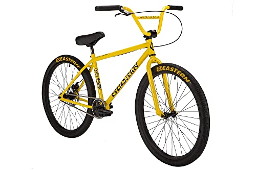 Eastern Bikes Growler 26 pulgadas LTD Cruiser Bike, amarillo, marco cromado completo