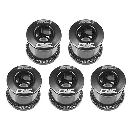 EASTERN POWER 5 Set Tornillos Plato Bicicleta, Tornillos Platos MTB,Tornillos Bici para Doble Plato Shimano/Sram, Negro