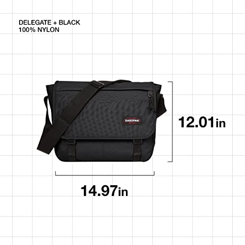 Eastpak Delegate + Bolso Bandolera, 39 Cm, 20 Litros, Negro (Black)