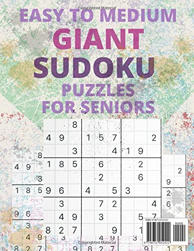 EASY TO MEDIUM GIANT SUDOKU PUZZLES FOR SENIORS - Brain Stimulating game activity for elderly: Easy To Medium Sudoku Games For Puzzle Lovers With Answers - 8.5x11 Large Print 150 Sudoku Puzzles