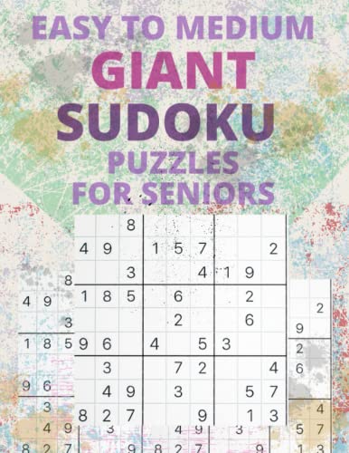 EASY TO MEDIUM GIANT SUDOKU PUZZLES FOR SENIORS - Brain Stimulating game activity for elderly: Easy To Medium Sudoku Games For Puzzle Lovers With Answers - 8.5x11 Large Print 150 Sudoku Puzzles