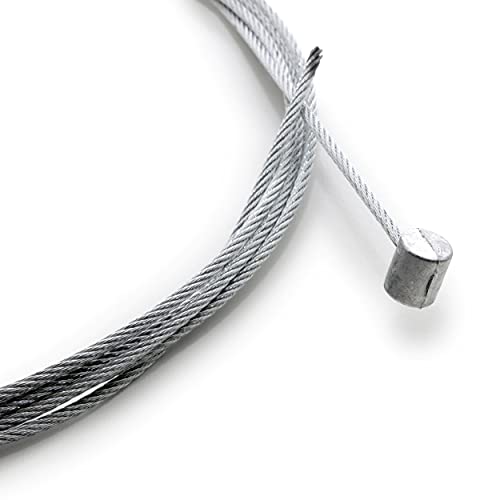 Easyboost Cable de freno Delantero o Trasero 1,80m para Bicicletas de Montaña MTB Gravel con Tapa