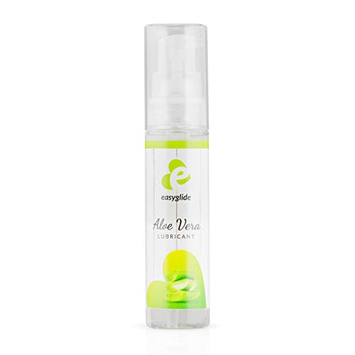 EasyGlide Aloe Vera Lubricante (30 ml) Lubricante con Aloe Vera y Caléndula Nutritivos sin Parabenos; No se Pega