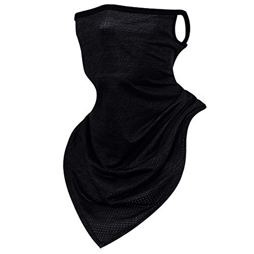 EasyULT Multifuncional Bufanda Braga Cuello Calentador de Cuello, Pasamontañas Moto Invierno Prueba de Viento Polar Esquí Gorro para Ciclismo, Correr, Moto Bicicleta(Negro)