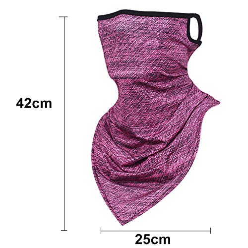 EasyULT Multifuncional Bufanda Braga Cuello Calentador de Cuello, Pasamontañas Moto Invierno Prueba de Viento Polar Esquí Gorro para Ciclismo, Correr, Moto Bicicleta(Rosa Caliente)