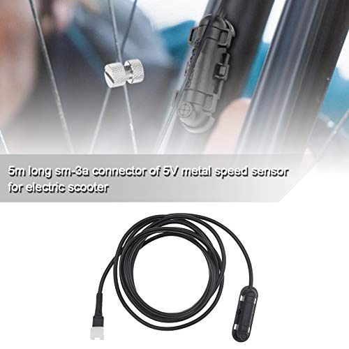 Ebike Sensor de Velocidad Hall Cabeza Magnética Rueda Llanta Detección de Velocidad SM-3A Conector con Bridas para Bicicleta Eléctrica E-Bike Scooter