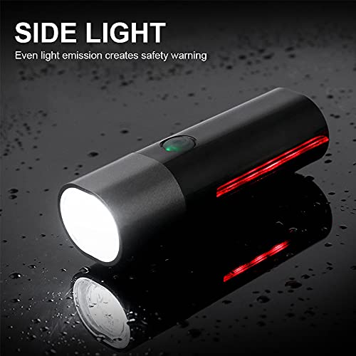 EBUYFIRE Luz Bicicleta Recargable USB, 1600 mAh LED Luces Bicicleta Delantera y Trasera, 4 Modos, IPX5 Impermeable Luces Seguridad para Ciclismo de Montaña y Carretera