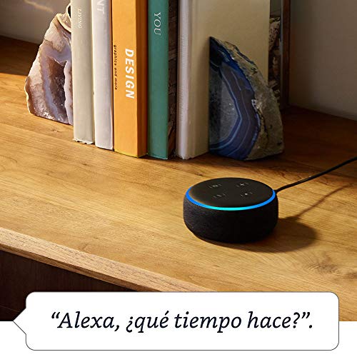 Echo Dot (3.ª generación) Reacondicionado Certificado - Altavoz inteligente con Alexa, tela de color gris oscuro