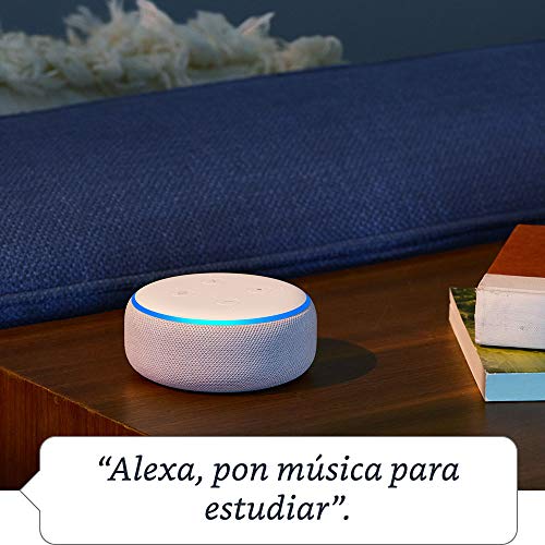 Echo Dot (3.ª generación) Reacondicionado Certificado - Altavoz inteligente con Alexa, tela de color gris oscuro