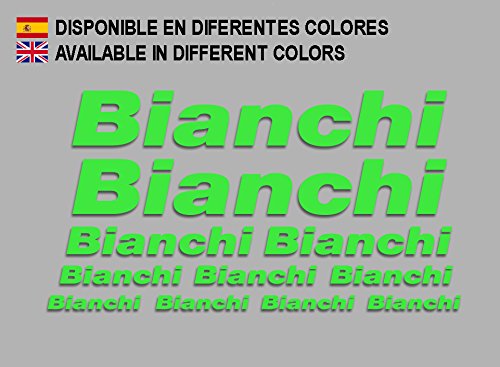 Ecoshirt Pegatinas Bianchi F179 Vinilo Adesivi Decal Aufkleber Клей MTB Stickers Bike, Verde