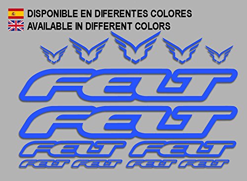 Ecoshirt Pegatinas Felt F172 Vinilo Adesivi Decal Aufkleber Клей MTB Stickers Bike, Azul