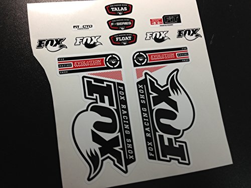 Ecoshirt Pegatinas Fox Evolution Series Eco49 Fork Stickers Aufkleber Adesivi Bike, Rojo 031